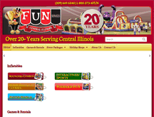 Tablet Screenshot of funservices.net